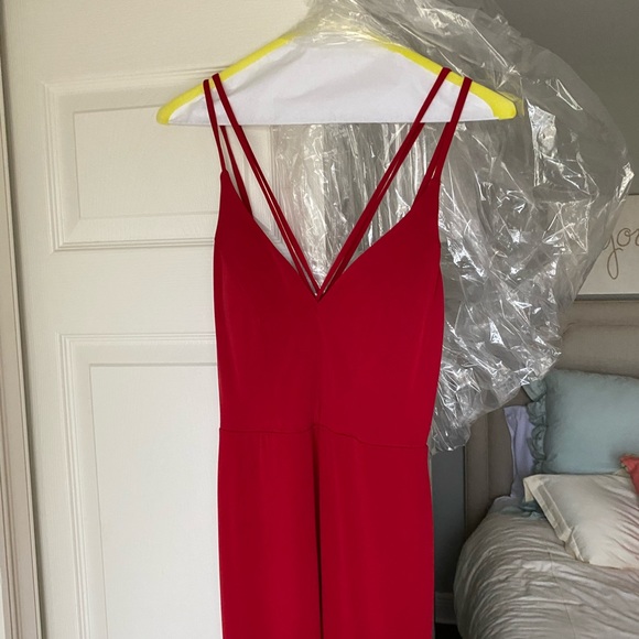 Red Strappy Formal Dress - Picture 1 of 6
